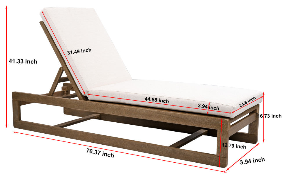 Safavieh Couture Indoor-Outdoor Saint Vincent Chaise Lounge