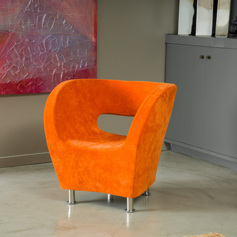 GDF Studio Salazar Modern Design Accent Chair, Orange