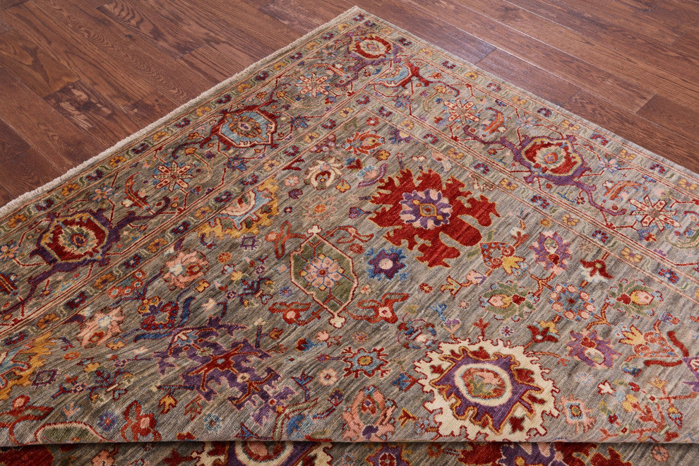 8' 0" X 9' 9" Persian Fine Serapi Handmade Wool Rug - Q12435