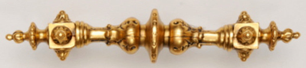 Portobello Road Pull Plain Antique Pewter, 24k Satin Gold