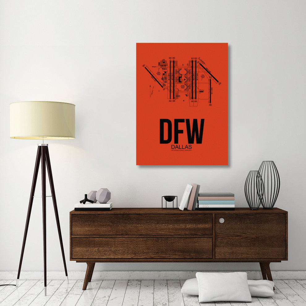 "DFW Dallas Airport Orange" Fine Art Print
