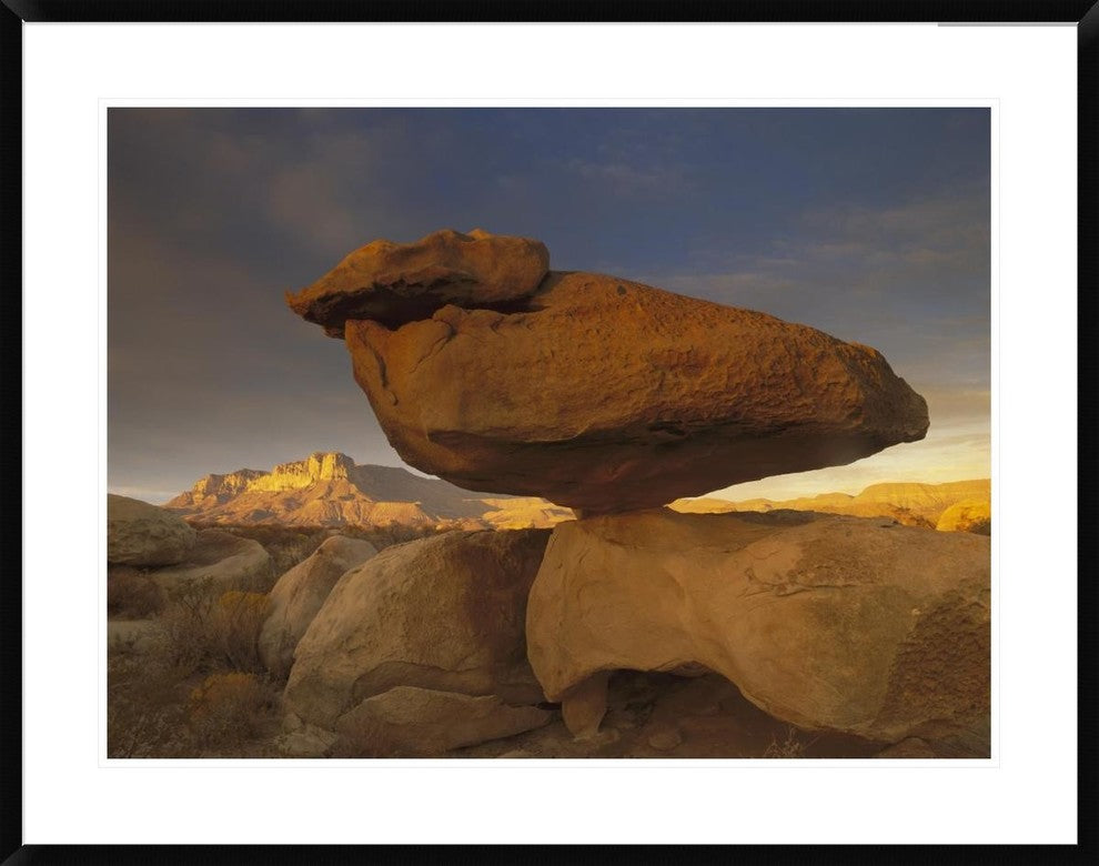 El Capitan and Balanced Rock, Guadalupe Mountains National Park, Texas, 38"x30"