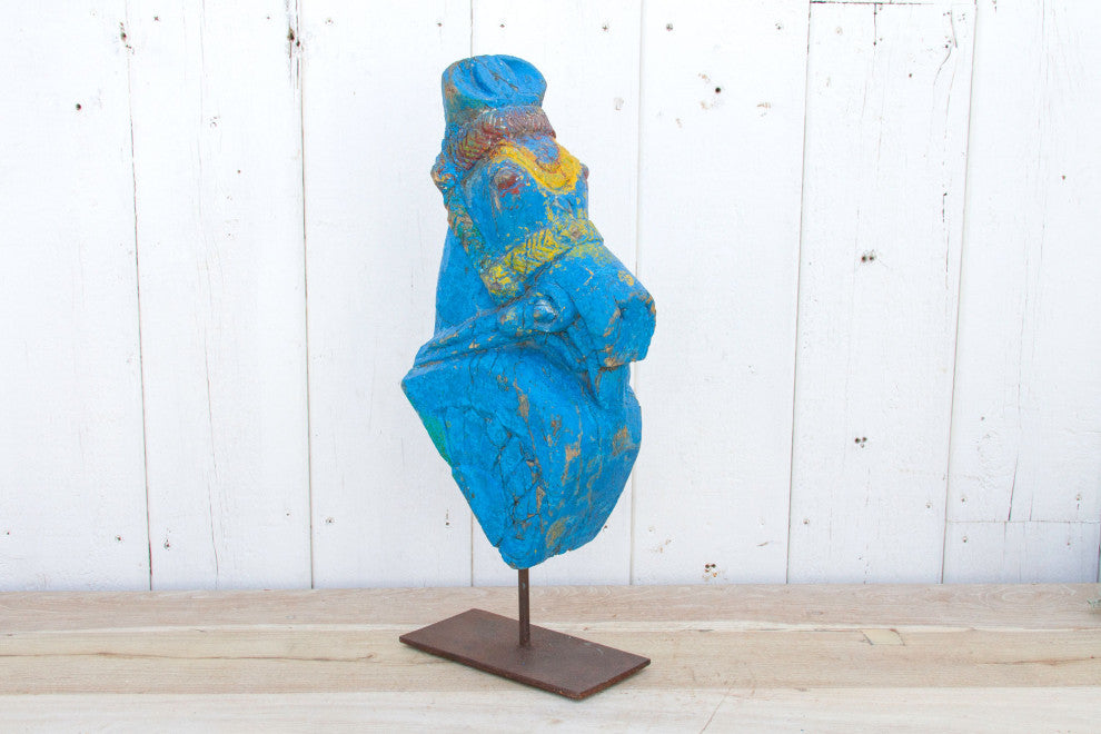 Primitive Architectural Carved Wooden Horse