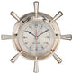 Brass Quartz Ship Wheel Clock