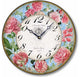 Antique-Style 12  Inch French Floral Wall Clock