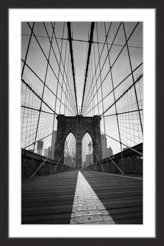 "Brooklyn Bridge II" Framed Painting Print, 20"x30"