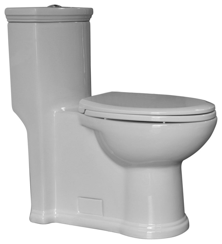 Magic Flush Eco-Friendly One Piece Toilet W/ A Siphonic Action Dual Flush System