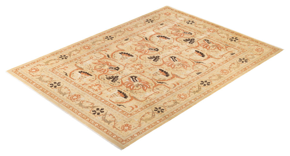 Mogul, One-of-a-Kind Hand-Knotted Area Rug Yellow, 10'0"x13'7"