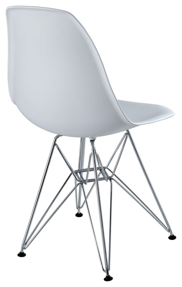 Modern Contemporary Kitchen Dining Side Chair White
