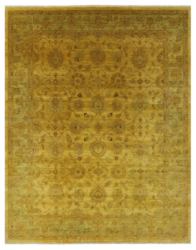 8' 0" X 9' 10" Full Pile Overdyed Handmade Wool Rug - Q12703