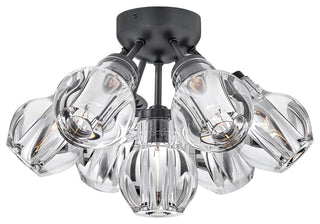 Fredrick Ramond Elise Medium Semi-Flush Mount, Black*