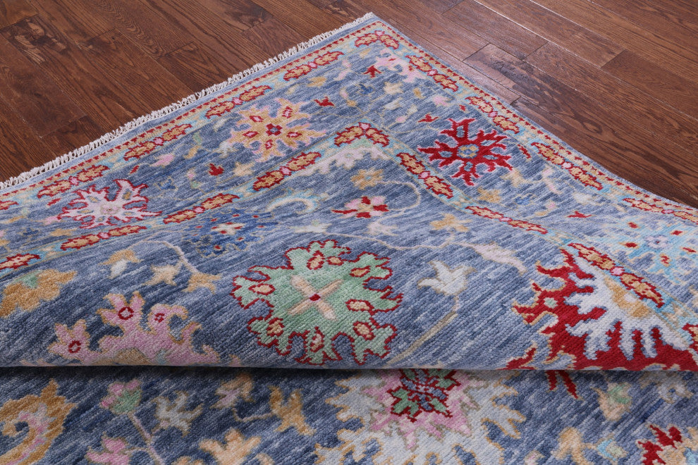 Handmade Turkish Oushak Wool Rug 8' 0" X 10' 2" - Q13439