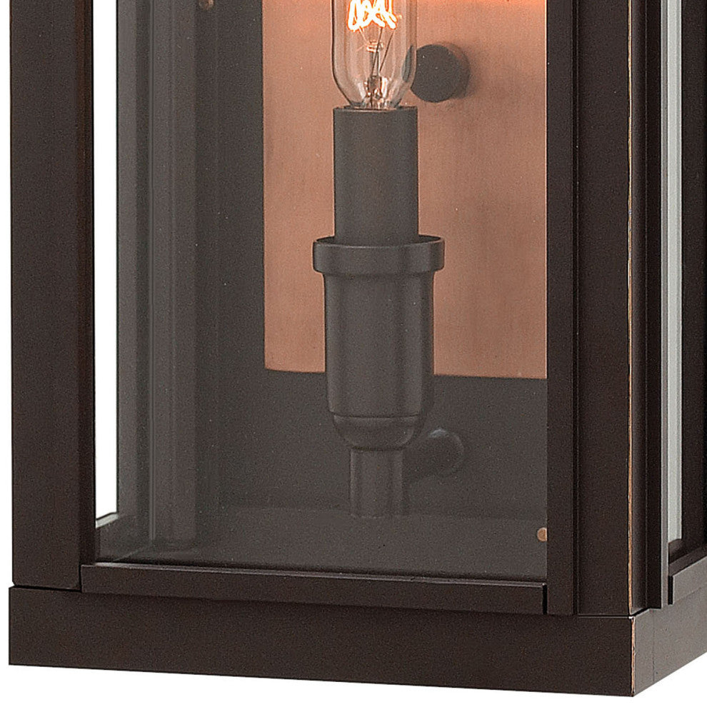 Hinkley Sutcliffe Outdoor Wall Mount, Oil Rubbed Bronze, Small
