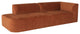 Isla Terracotta Fabric Triple Seat Sofa, HGSC839