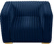 Ravish Velvet Upholstered Chair, Navy, Chair