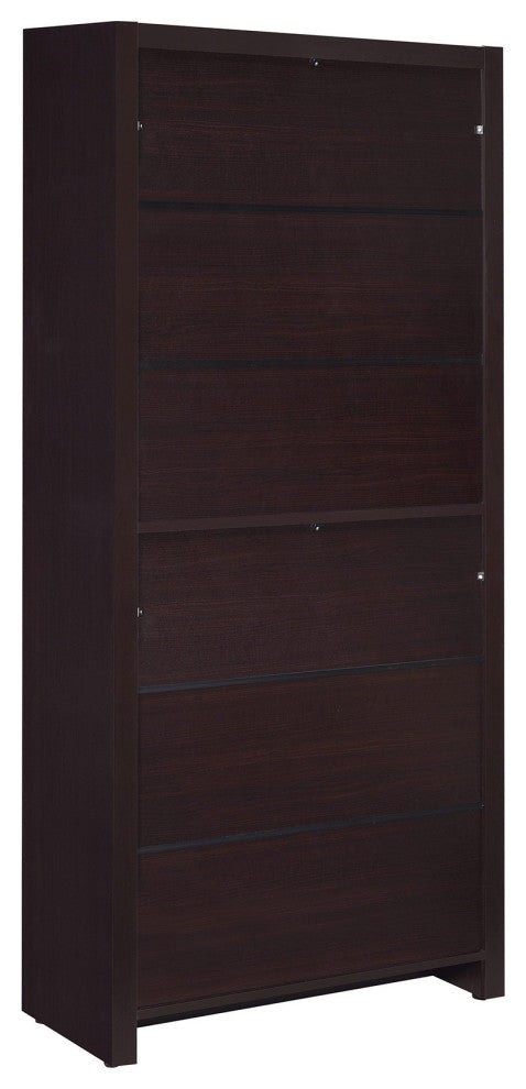 4-Shelf Bookcase with Storage Drawer, Cappuccino
