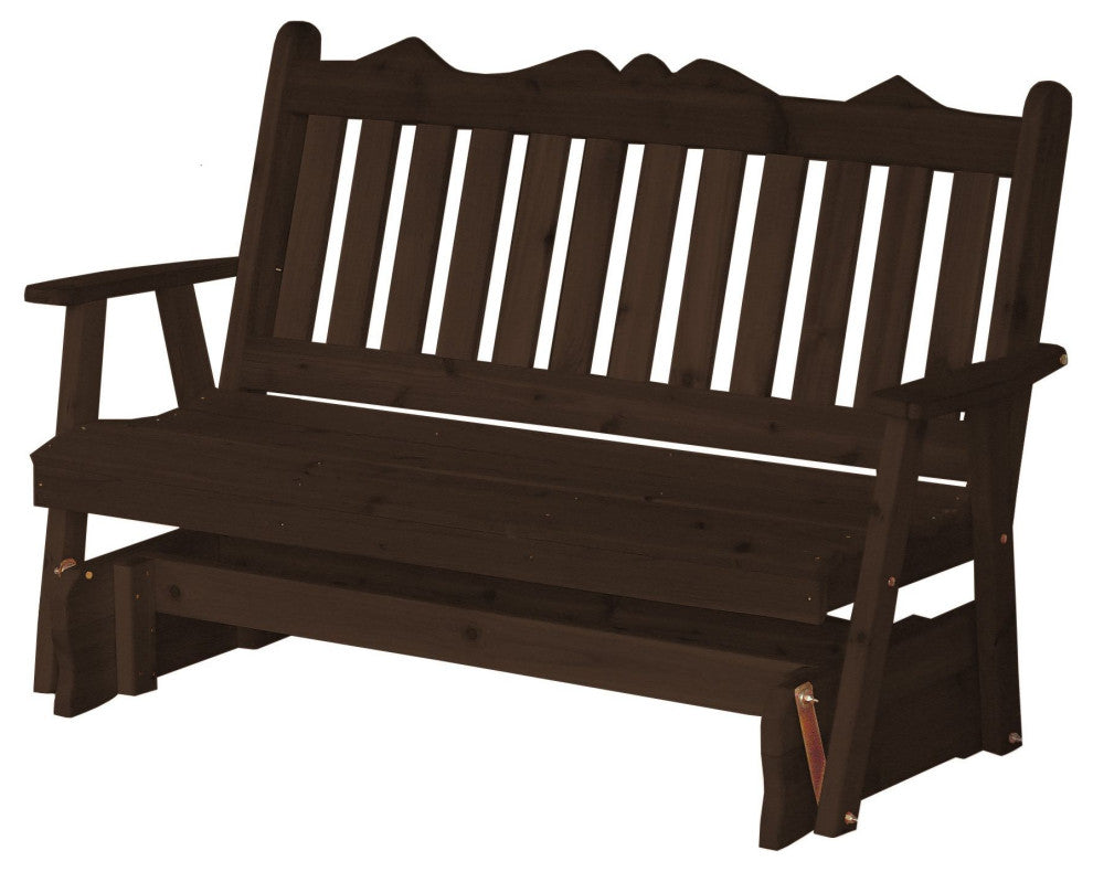 Cedar Royal English Glider, Walnut Stain, 4 Foot