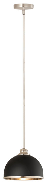 Zlite 1004P10-MB-BN 1-Light Pendant, Matte Black