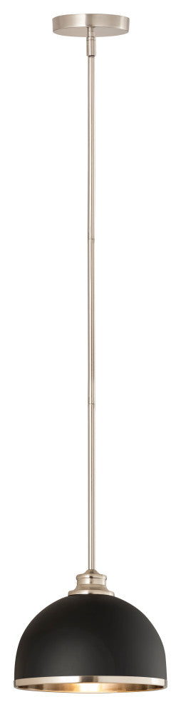Zlite 1004P10-MB-BN 1-Light Pendant, Matte Black