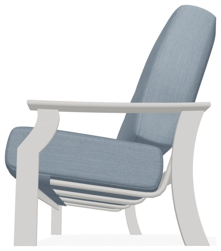 St. Catherine Deep Seat 3-Seat Outdoor Sofa, Canvas Haze/Snow