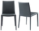 Elite Living Prima, Set of 2, Mid-Century Modern Dining Chair, Smoke