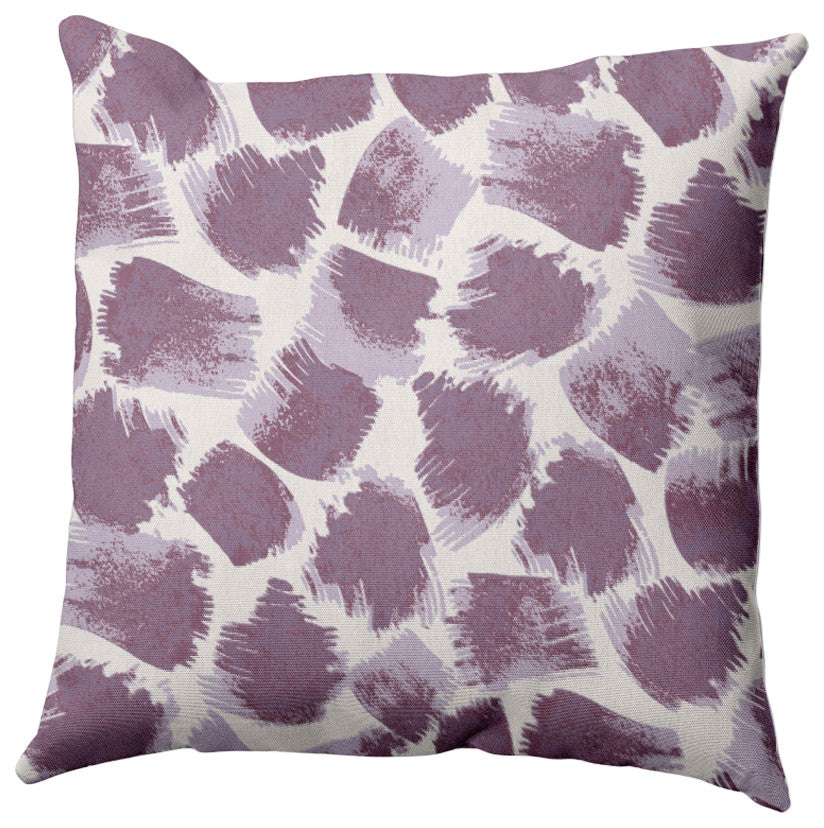 Giraffe Journey Pillow, Purple, 20"x20"