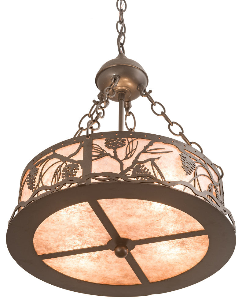 16 Wide Whispering Pines Inverted Pendant