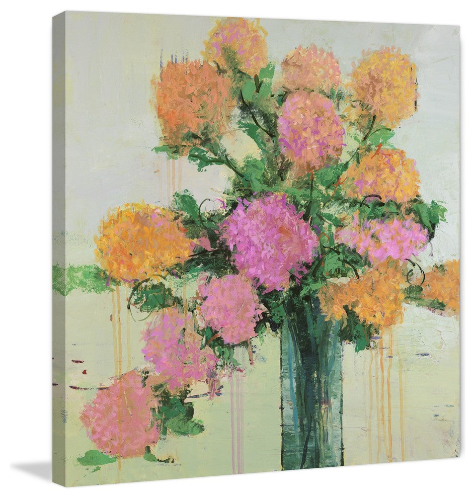 "Flower Remedy I" by Julie Joy Painting Print Wrapped Canvas, 40x40