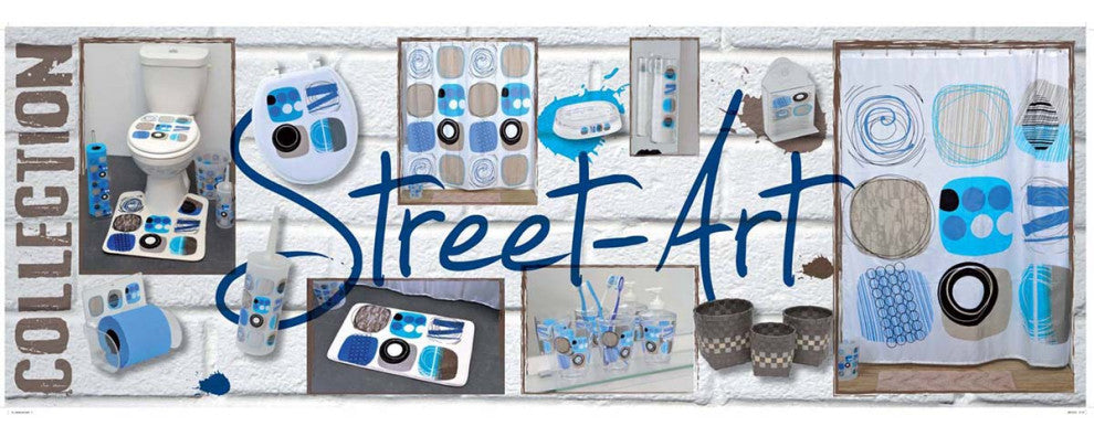 Street Art Toilet Paper Holder One Roll Tissue Dispenser Suction Mounted