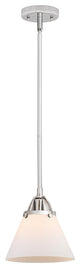 Large Cone Mini Pendant, Polished Chrome, Matte White, Matte White