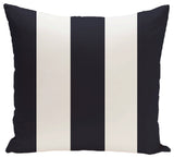 Awning Stripe Stripe Print Outdoor Pillow, Bewitching Navy, 20"x20"