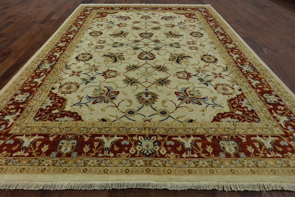 Authentic Oriental Peshawar Hand Knotted Area Rug 9'x12', W2518