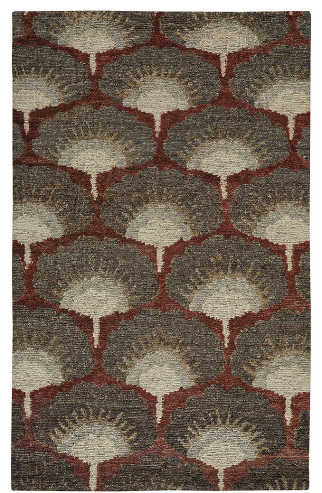 Capel Williamsburg Ina Ruby 1721_550 Hand Knotted Rugs - 5'' X 8'' Rectangle