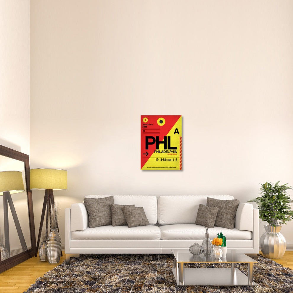"PHL Philadelphia Luggage Tag 2" Fine Art Print