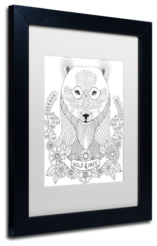 Hello Angel 'Animals 4' Art, Black Frame, 14"x11", White Matte
