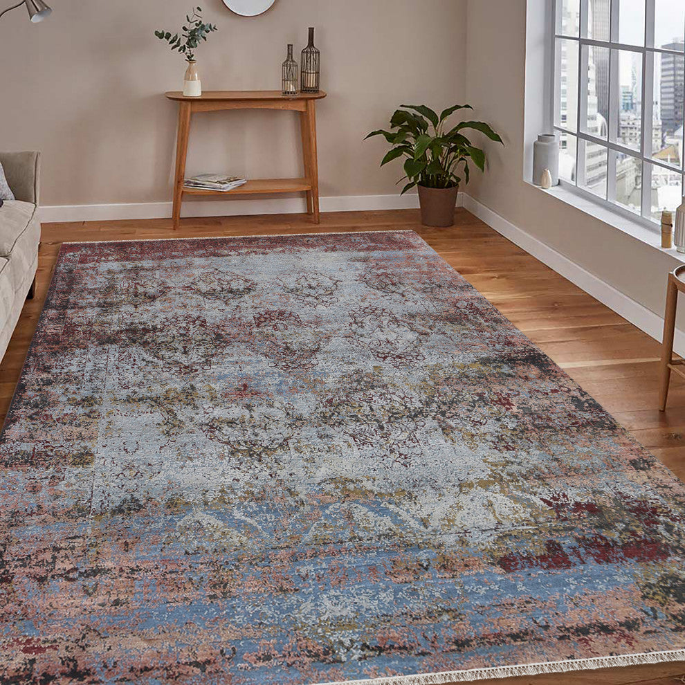 Zenith Area Rug, Multicolored, 8' x 10', Medallion