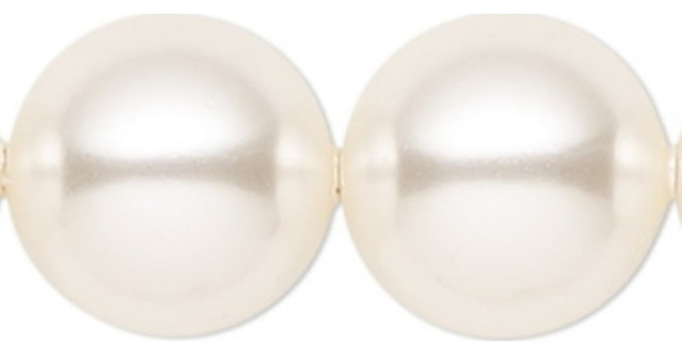 Priscilla 36x28" 10 Light Chandelier, White, In White Pearl