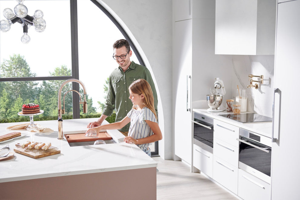 24" Workstation Undermount Kitchen Sink, RVH8324