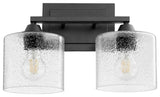 Quorum 5202-2-69 Two Light Vanity, Black Finish
