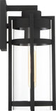 Nuvo Tofino 1-Light Incandescent Textured Black Clear Seeded Wall Mount
