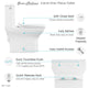 Carre One Piece Square Toilet, Touchless