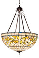 Meyda Lighting 232184 20" Wide Tiffany Turning Leaf Inverted Pendant
