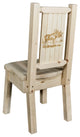 Homestead Collection Side Chair, Moose Design, Ready to Finish