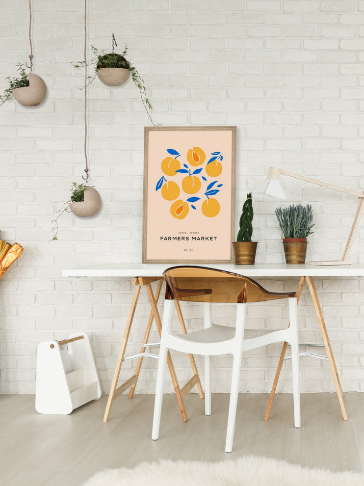 "Paris Farmers Market" Framed Painting Print, 20x30