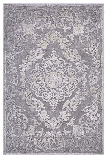 Surya Tibetan TBT-2301 9'x12'4" Rug, Medium Gray/Cream/Khaki