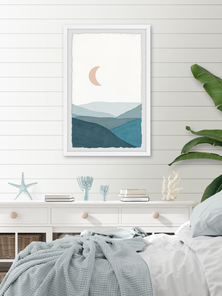 "Half Moon Illusion" Framed Painting Print, 30x45