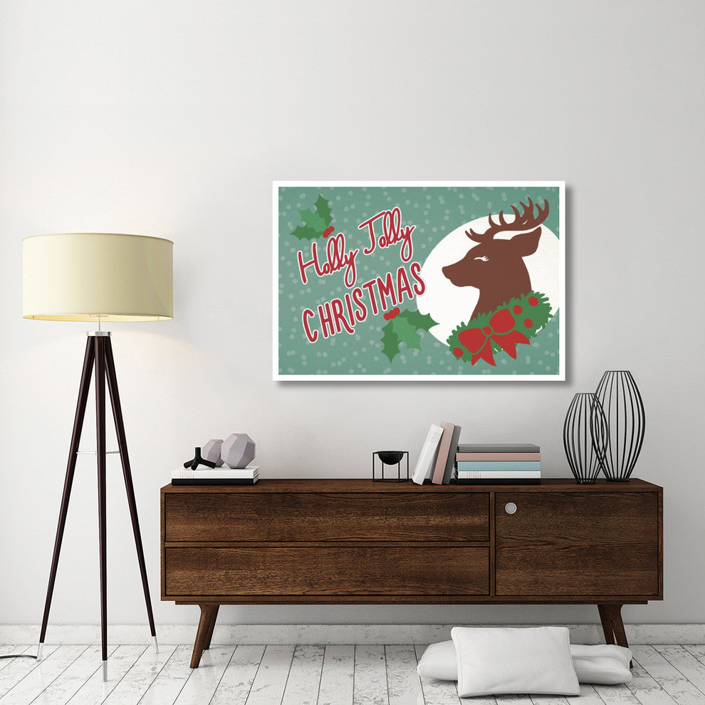 "Retro Christmas I Bright" Digital Paper Print by Janelle Penner, 50"x34"
