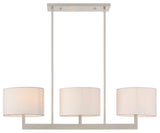 Livex Lighting Hayworth Brushed Nickel Light Linear Chandelier