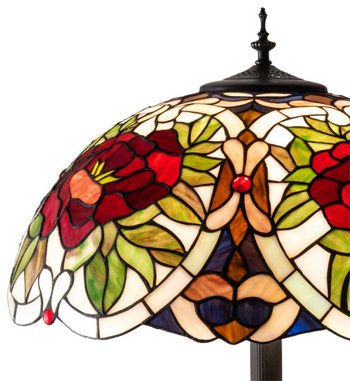 Meyda Lighting 230195 62" High Renaissance Rose Floor Lamp