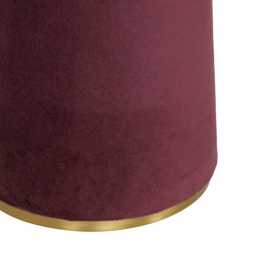Graham Velvet Floor Lamp, Burgundy